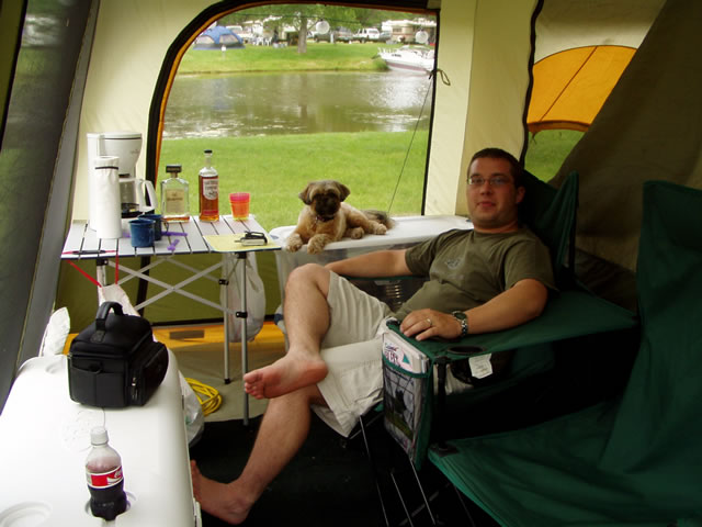 Nathan and Cappi  inside