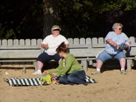 Relaxing at the beach