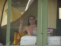 Nathan relaxing in the nude (not really)